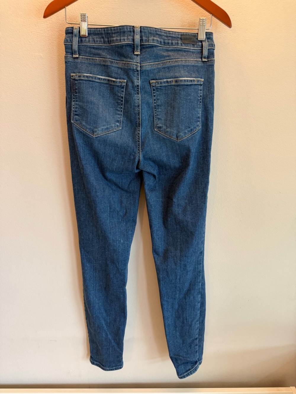 PAIGE Women's Mid-Rise Blue Skinny Jeans size 29 - Picture 3 of 3